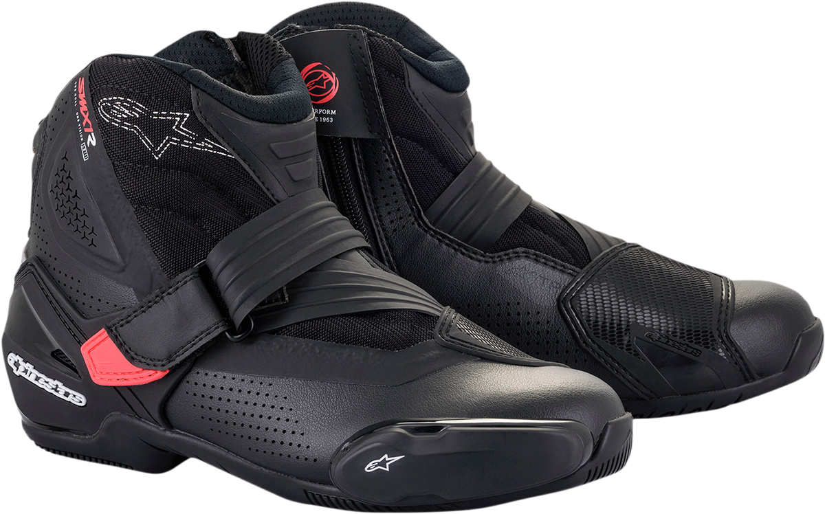 Stella SMX-1 R V2 Vented Boots - Black/Pink - US 11.5 / EU 44