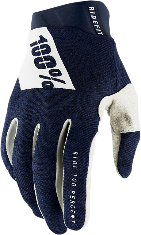 Ridefit Gloves - Navy/White - Large