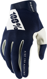 Ridefit Gloves - Navy/White - Small