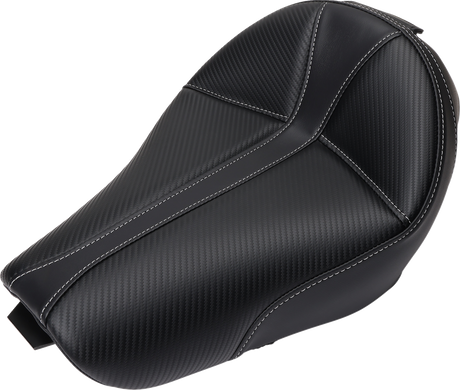 Dominator Solo Seat - w/o Backrest - Black w/ Gray Stitching - XL \'04-\'20 2004 - 2020