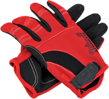 Moto Gloves - Red/Black/White - XS