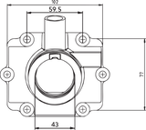 Carburetor Mounting Flange - Polaris 1997 - 1998