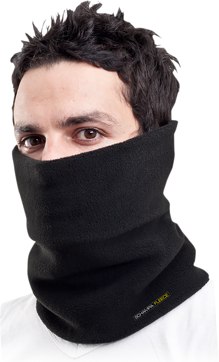 Fleece Double Layer Neckgaiter - Black