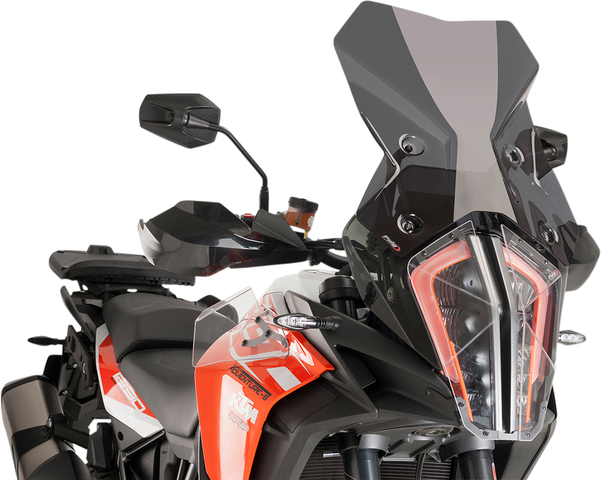 Race Windscreen - 19-3/8\" - Dark Smoke - KTM 2017 - 2020