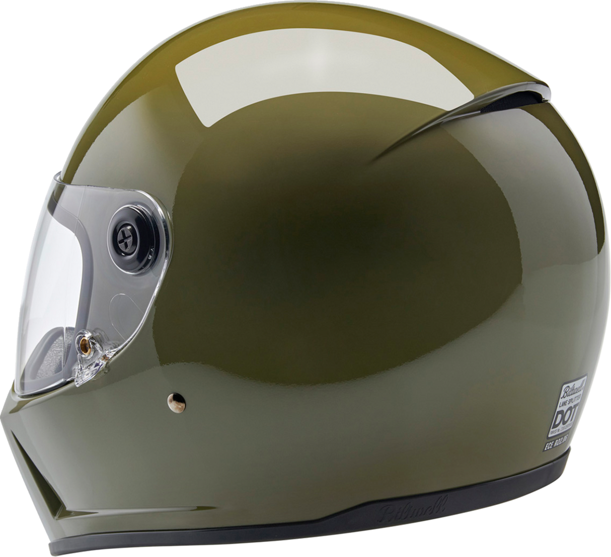 Lane Splitter Helmet - Gloss Olive Green - XS