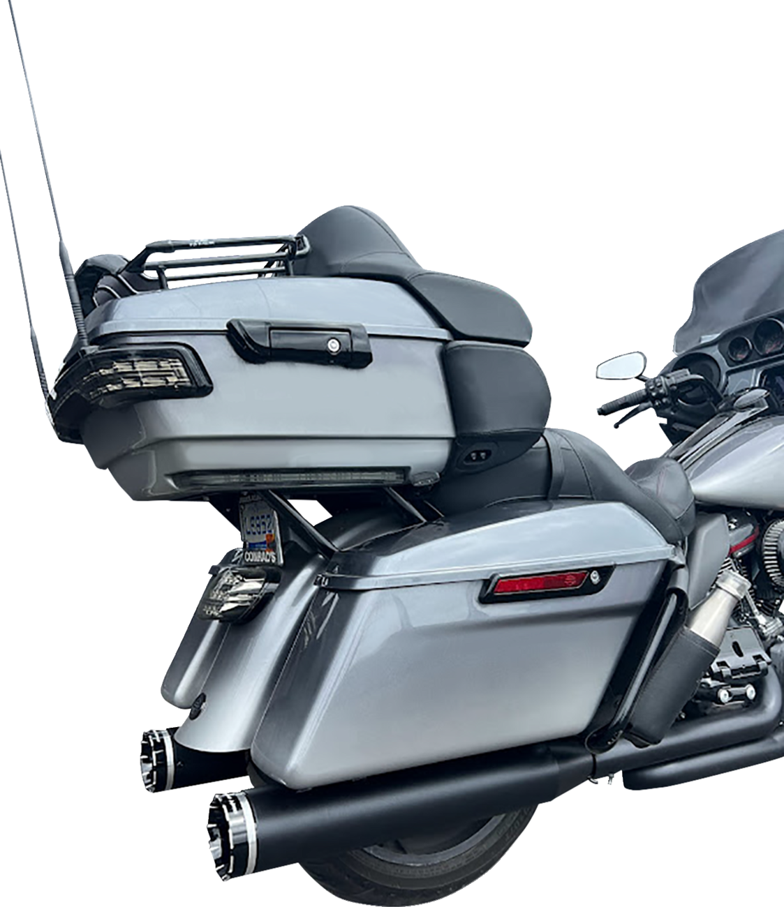 4.5\" Mufflers for Touring - Black with Tracer 2017 - 2022