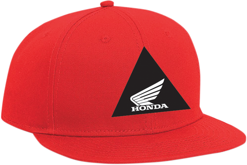 Youth Honda Snapback Hat - Red