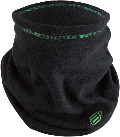 Fleece Neck Warmer - Black/Green