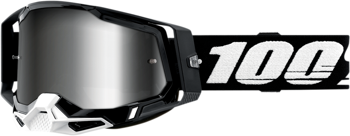 Racecraft 2 Goggles - Black - Silver Mirror