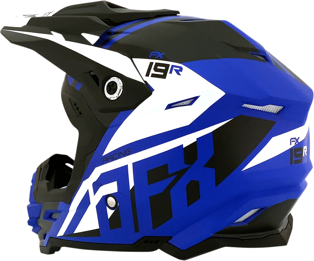 FX-19R Helmet - Racing - Matte Blue - Medium