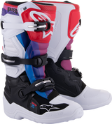 Youth Tech 7S Boots - White/Black/Rainbow - US 5