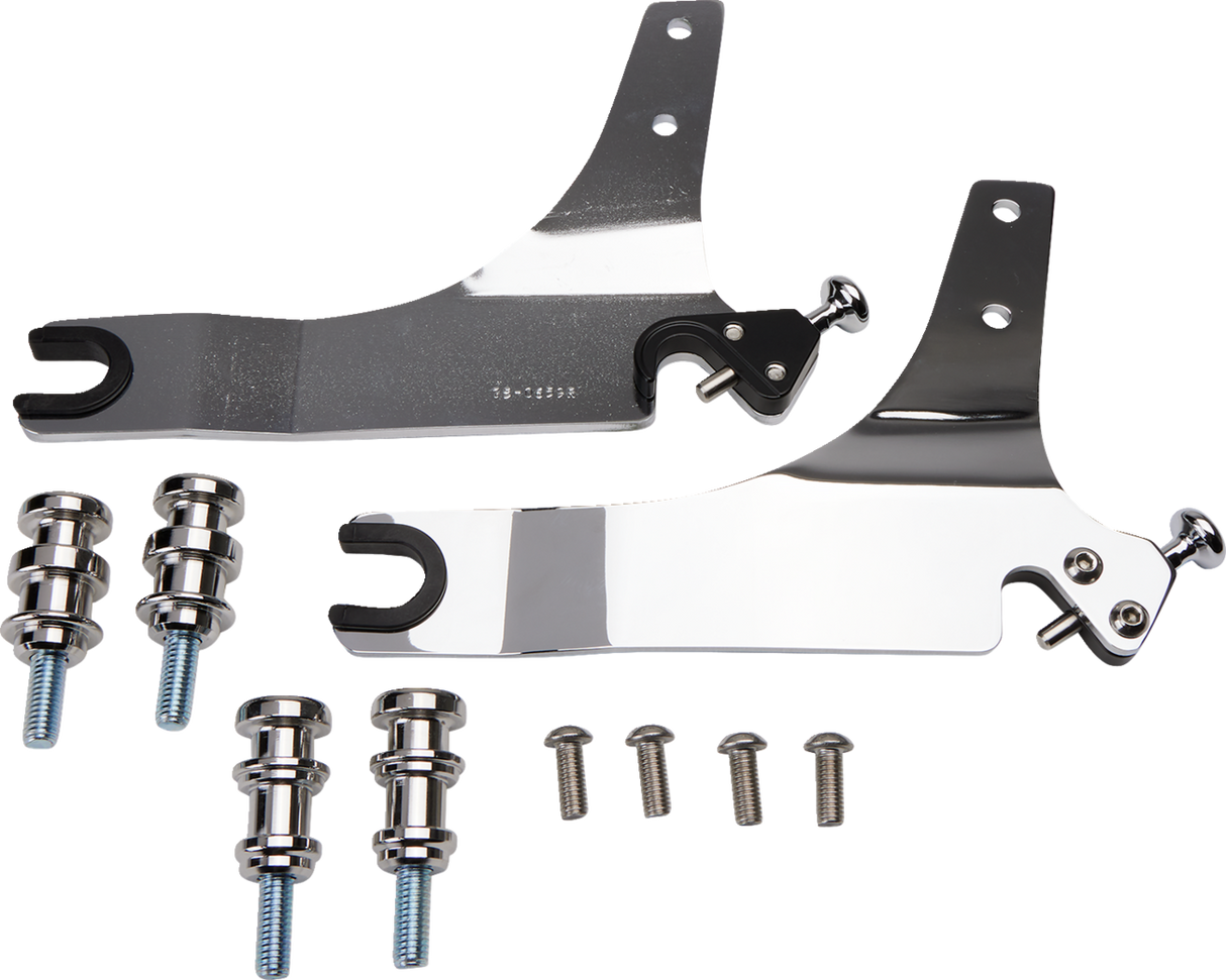 Backrest Kit - 14\" - Chrome - FLSB 2018 - 2020