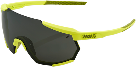 Racetrap Sunglasses - Yellow - Black Mirror Lens