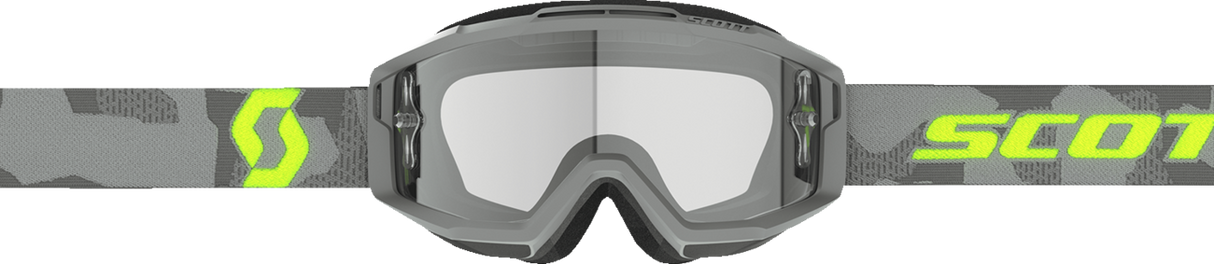 Split OTG Goggle - Light Gray/Neon Yellow - Clear