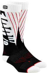 Torque Comfort Moto Socks - Black/White - Large/XL