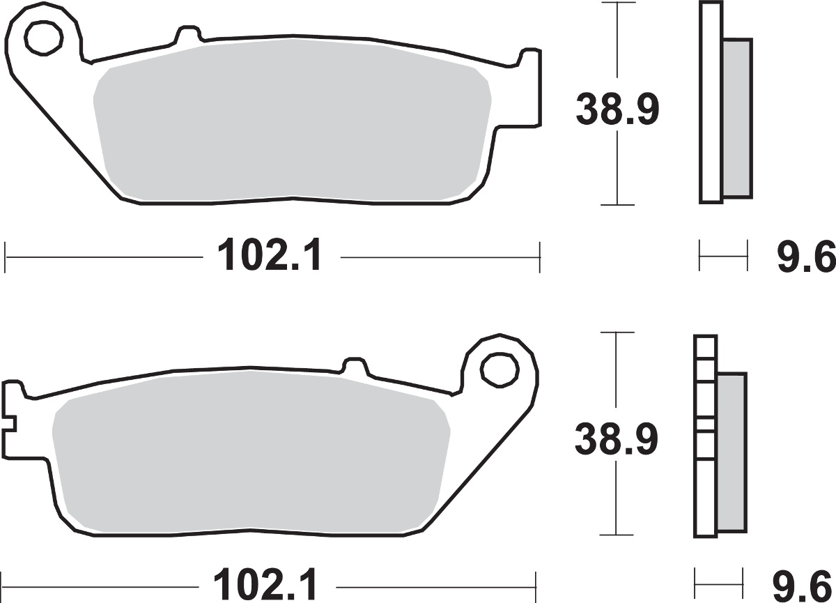 HS Brake Pads - Honda - 700HS 2013 - 2023