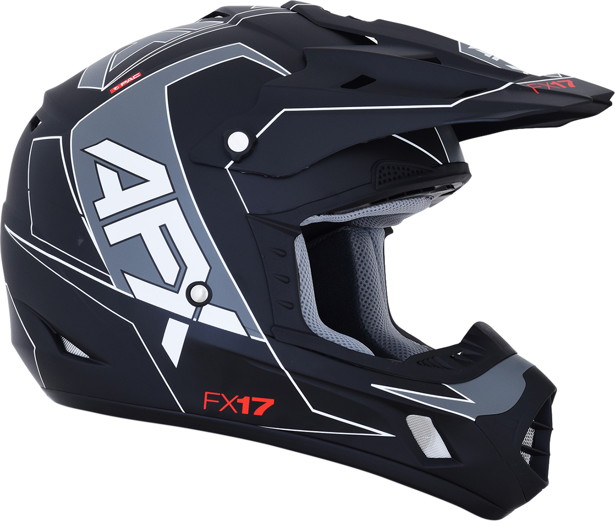 FX-17 Helmet - Aced - Matte Black/White - Small