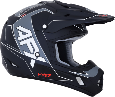 FX-17 Helmet - Aced - Matte Black/White - Small