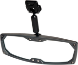 Mirror - Halo R - Rear View - Rectangle - Black w/Black Bezel - Polaris/Can Am