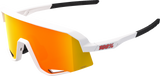 Slendale Sunglasses - Matte White - HiPER Red Multimirror