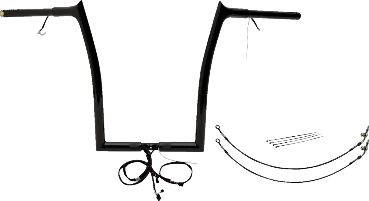 Handlebar Kit - Pointed Top - 16\" - Black 2016 - 2020