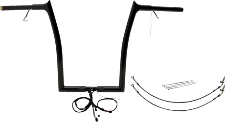 Handlebar Kit - Pointed Top - 16\" - Black 2016 - 2020