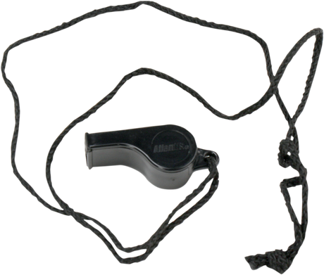 Whistle - Corded - Black