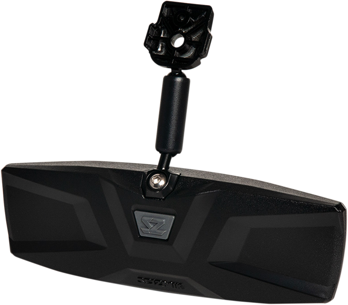 Mirror - Halo R - Rear View - Rectangle - Black w/Black Bezel - Polaris/Can Am