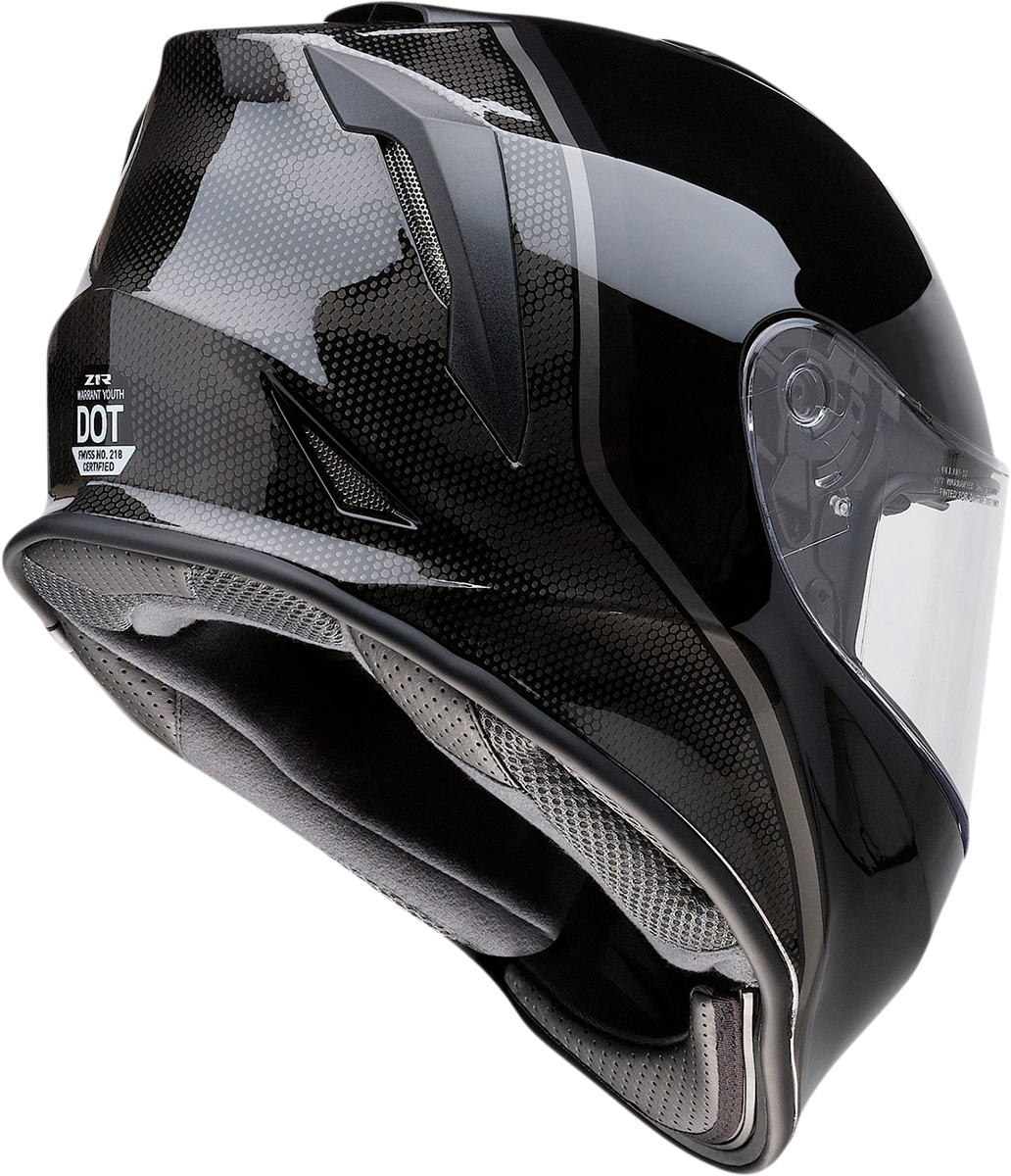 Youth Warrant Helmet - Kuda - Gloss Black - Large