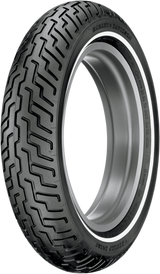 Tire - D402 - Front - MT90-16 - Narrow Whitewall - 72H