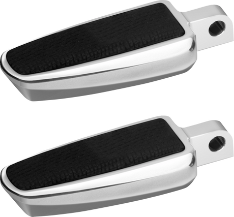 Banana Board Footpegs - Male Mount - Chrome without Rivets