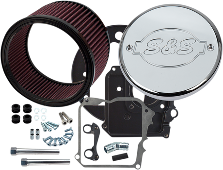 Air Cleaner Kit with Cover - S&S Logo - Chrome 2014 - 2021