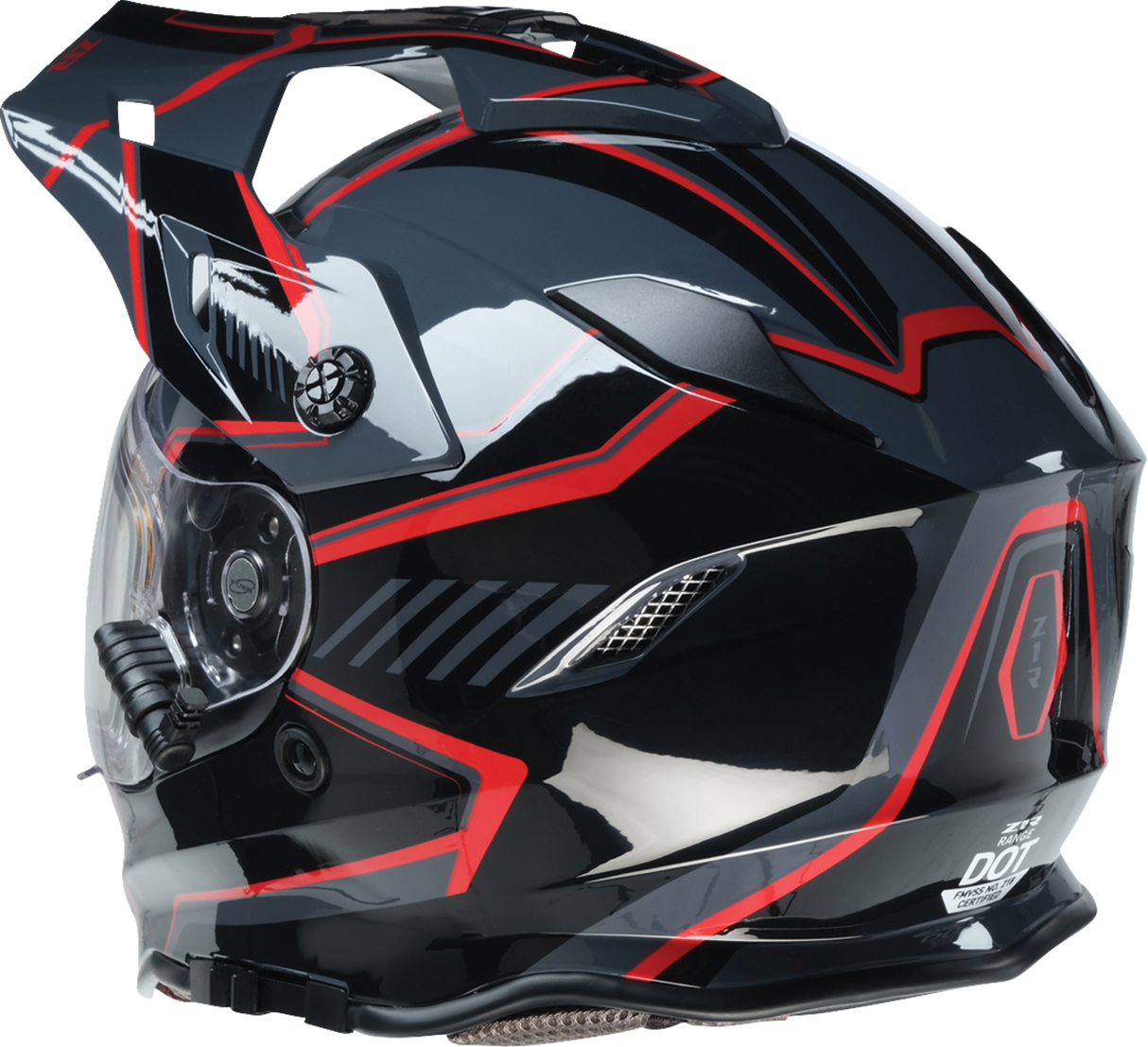 Range Helmet - Rotor - Black/Red - XL