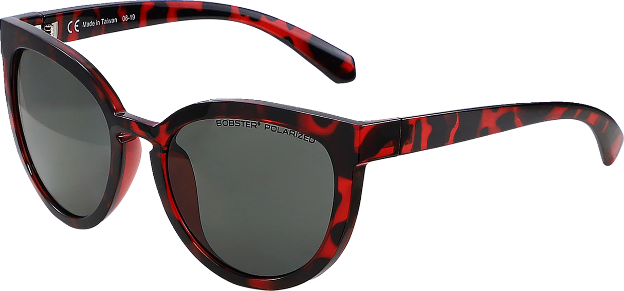 Sail Sunglasses - Gloss Red Tortoise - Smoke Polarized