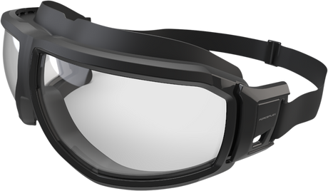 Riding Goggles - Anti-Fog - Black/Gray - Clear