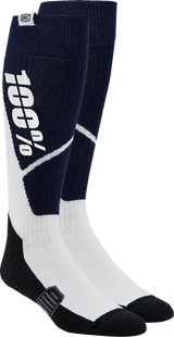 Torque Comfort Moto Socks - Navy/White - Small/Medium