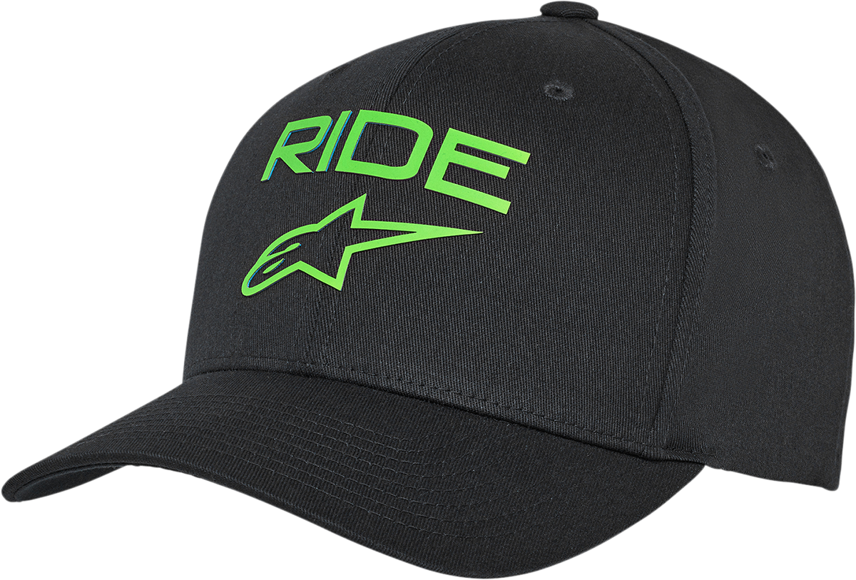 Ride Transfer Hat - Black/Green - Small/Medium