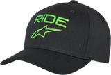 Ride Transfer Hat - Black/Green - Small/Medium