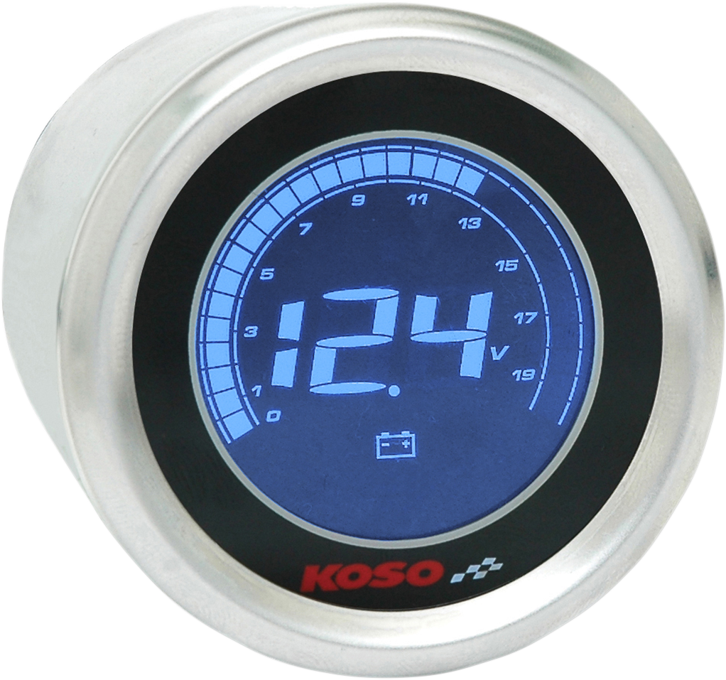 DL-01V Volt Meter - Chrome -1.90\" W x 1.80\" D