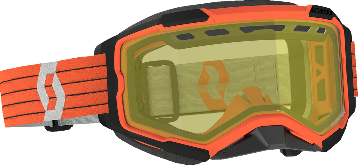 Fury Snow Cross Goggle - Orange/Gray - Yellow