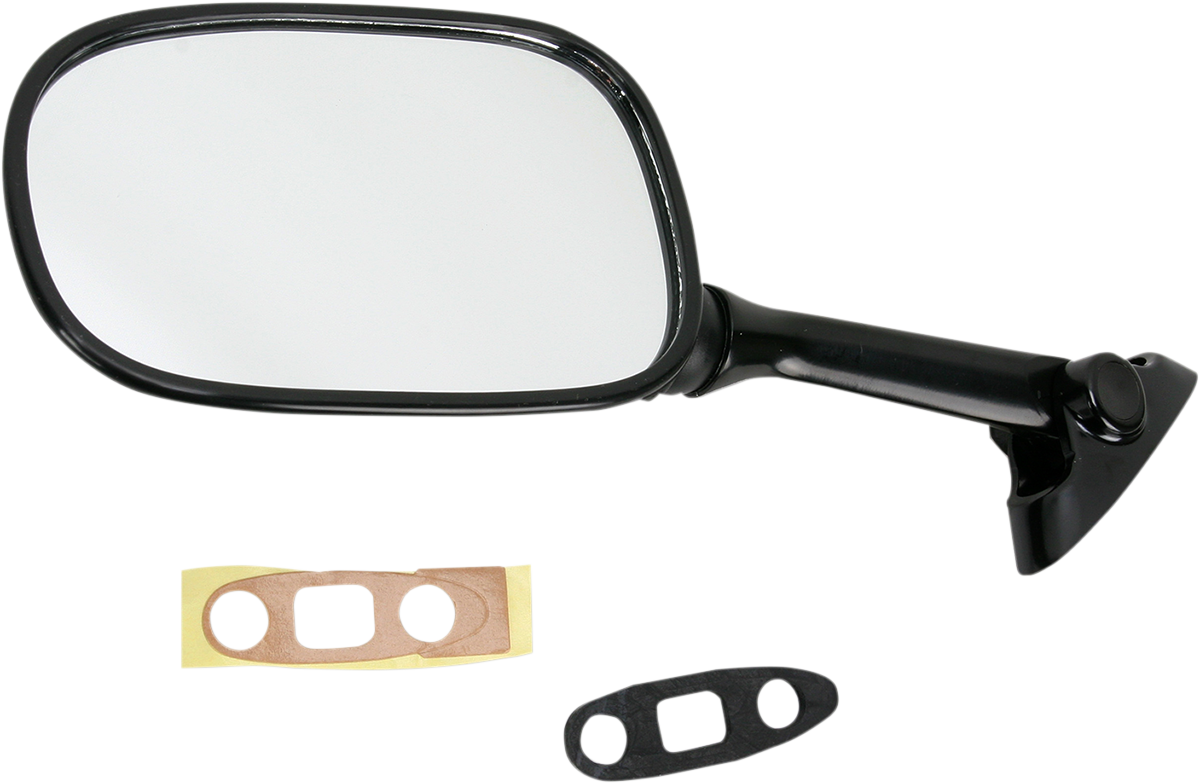 Mirror - Side View - Oval - Black - Left 2002 - 2003