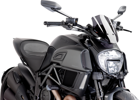 New Generation Windscreen - 11-1/2\" - Dark Smoke - Diavel 2014 - 2018