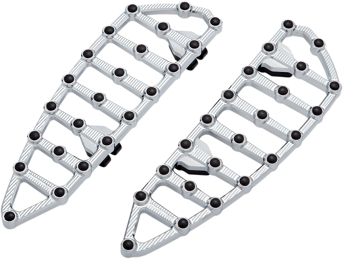 MX Driver Floorboards - Chrome 1999 - 2020