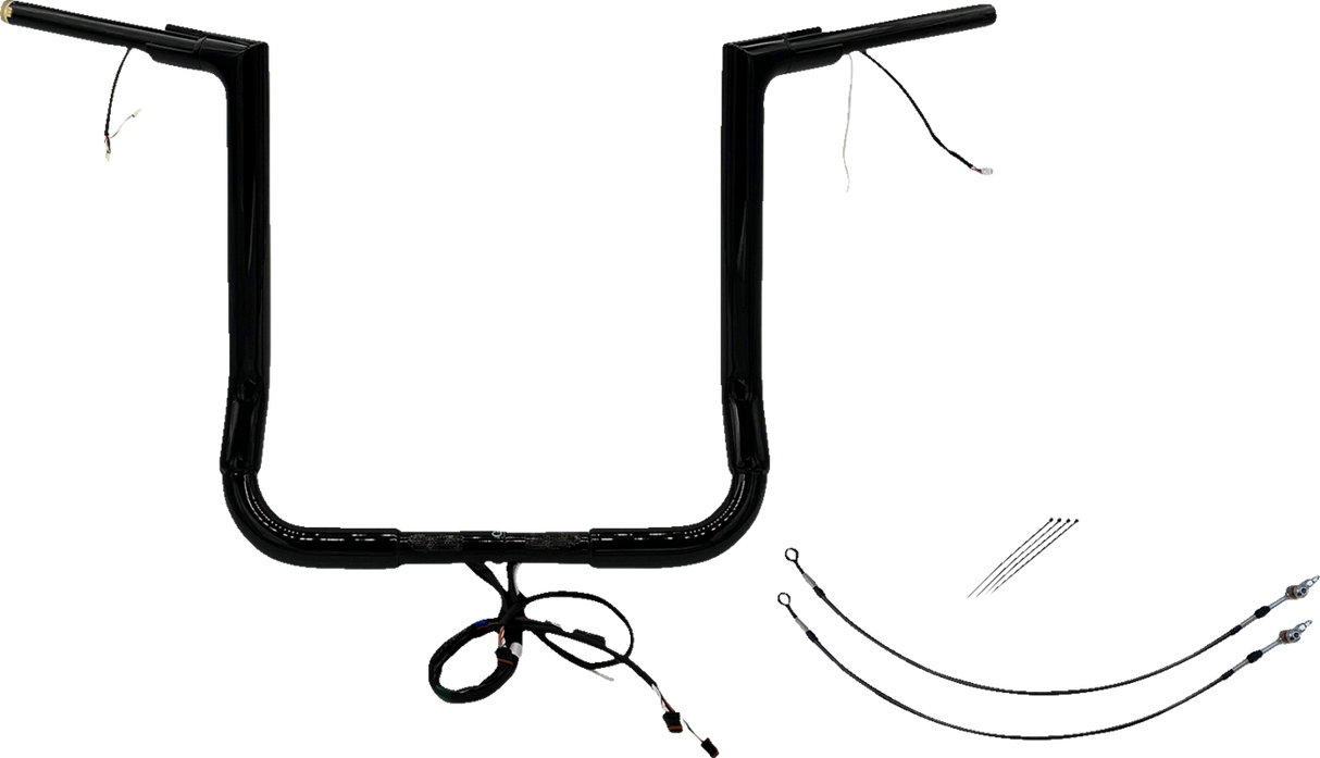 Handlebar Kit - Flat Top - 16\" - Black 2014 - 2015