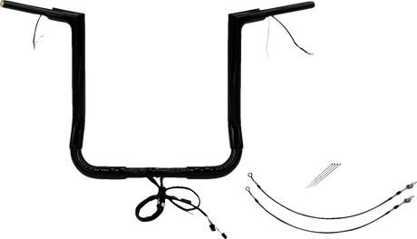 Handlebar Kit - Flat Top - 16\" - Black 2014 - 2015