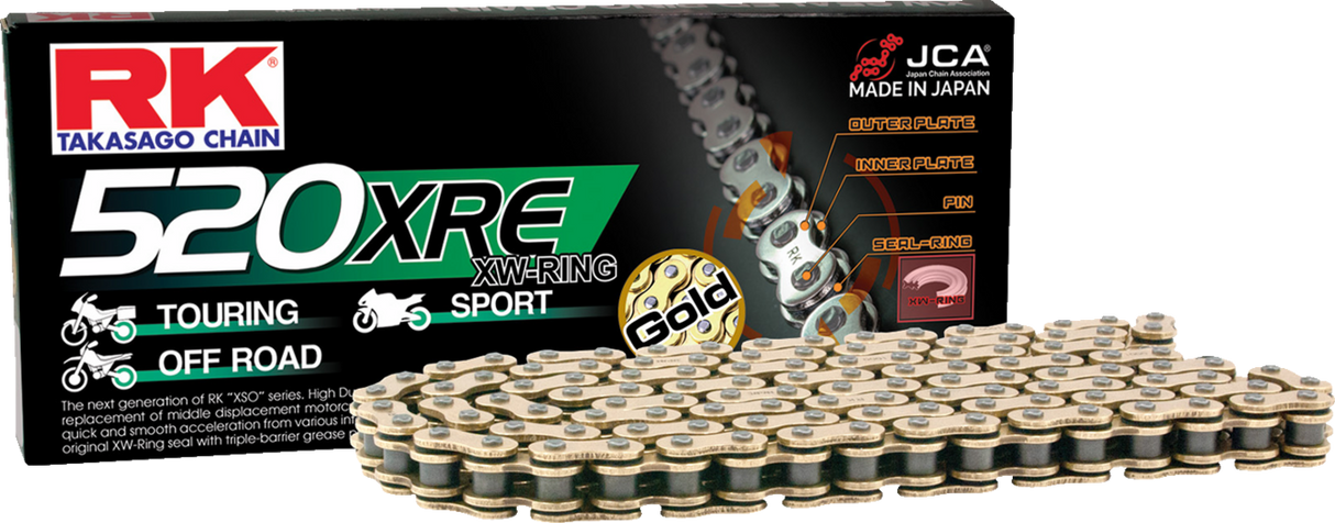 520 XRE - Drive Chain - 130 Links - Gold