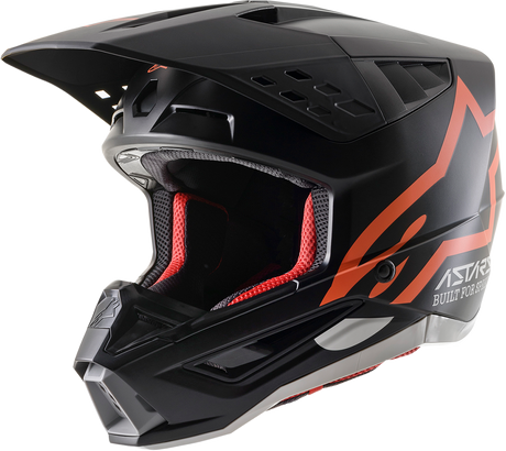 SM5 Helmet - Compass - Matte Black/Orange Fluo - Small