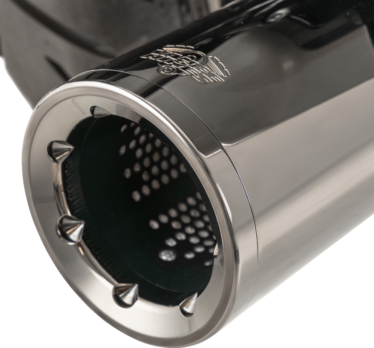 Hi-Output Slip-On Mufflers - Dark Chrome - 4-1/2\" 2017 - 2024