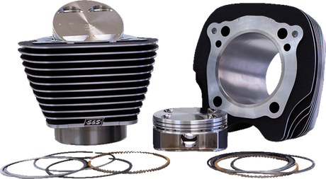 132\" Big Bore Cylinder Kit - Black/Highlighted Fins - M8 2017 - 2022