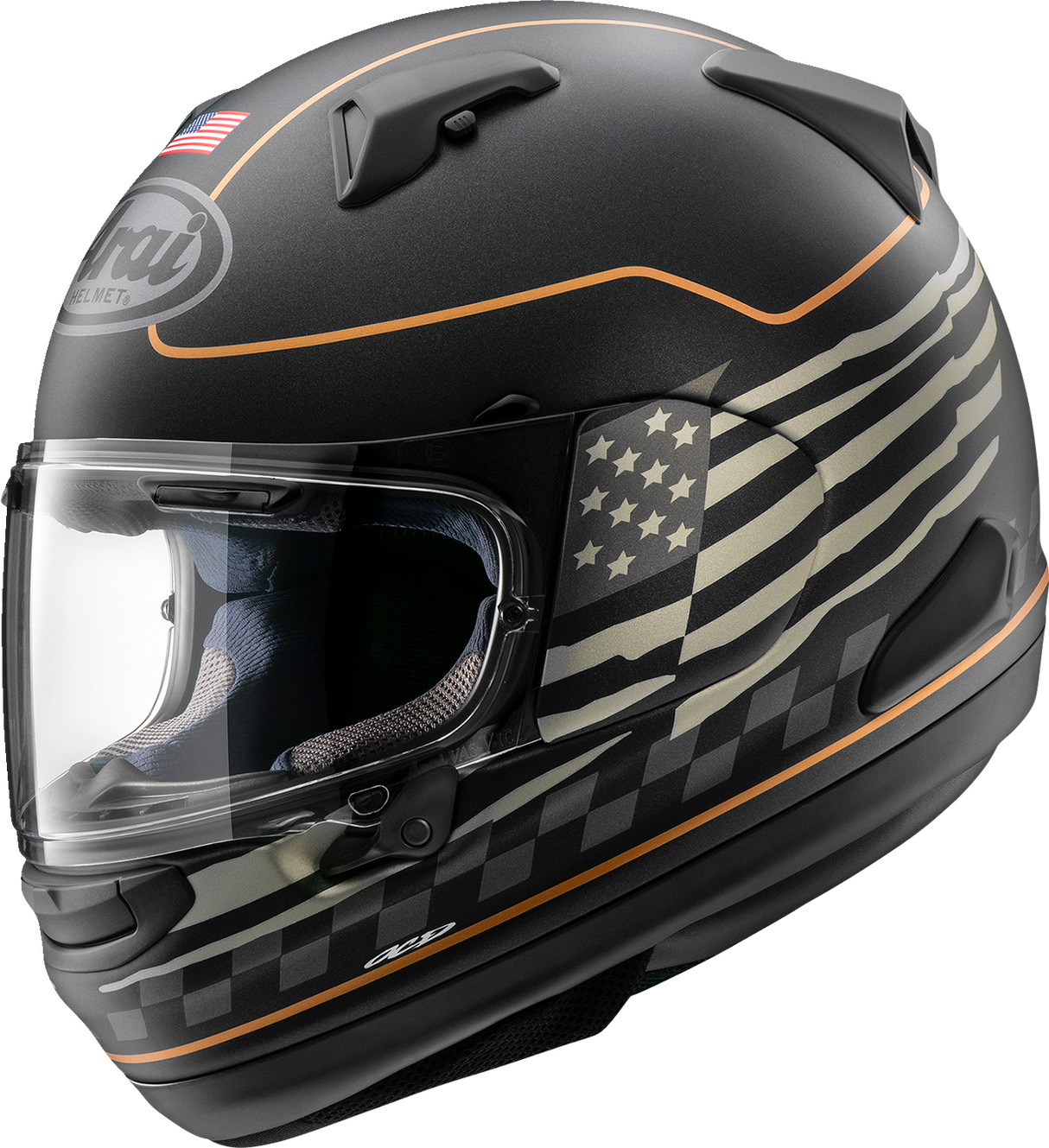 Signet-X Helmet - US Flag - Black Frost - XS